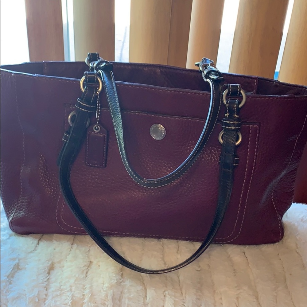 COPY - Coach Chelsea Burgundy Leather Tote